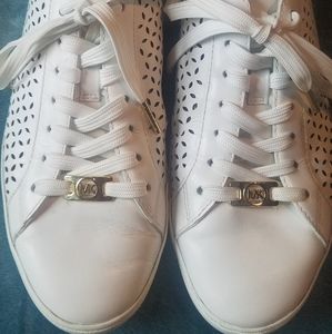 Michael Kors Olivia Leather Fashion Sneakers SZ 8